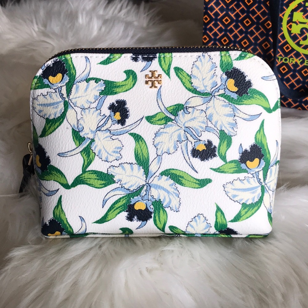Tory Burch Kerrington Cosmetic Case in Lugana